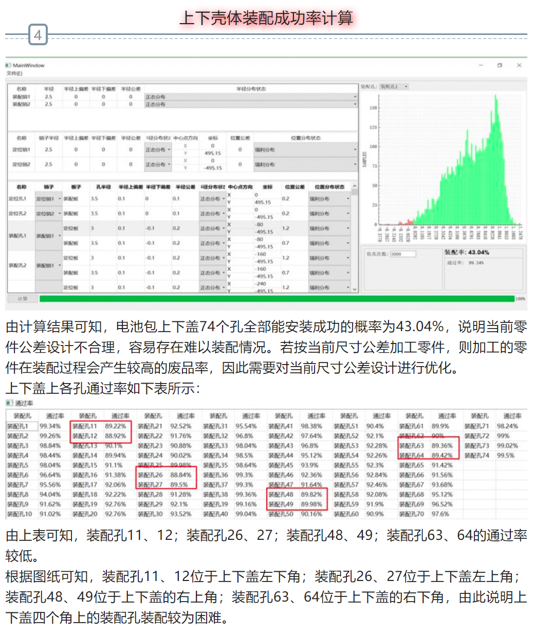 DTAS尺寸公差分析尺寸链计算：在电池包上下壳体多孔装配公差分析中的应用(图4)
